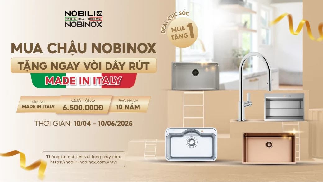 [Khuyến Mãi Tháng 4] Mua Chậu Rửa Bát Nobinox – Tặ... - image 1