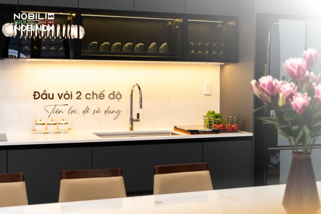 Căn Bếp “Nửa Tỷ” Đẹp Như Mơ: Combo Chậu Vòi Nobili... - image 4