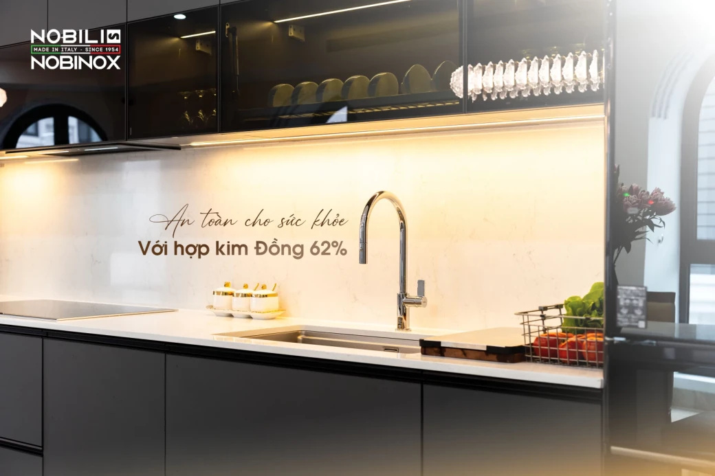 Căn Bếp “Nửa Tỷ” Đẹp Như Mơ: Combo Chậu Vòi Nobili... - image 5