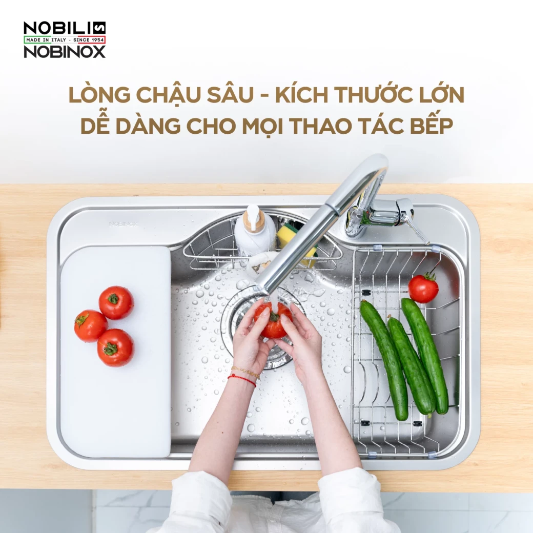 Vì sao chậu bếp NOBINOX ROSA NN975D 