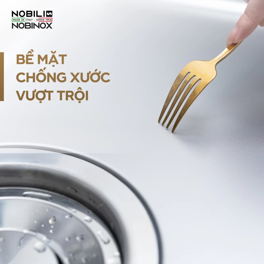 Vì sao chậu bếp NOBINOX ROSA NN975D 