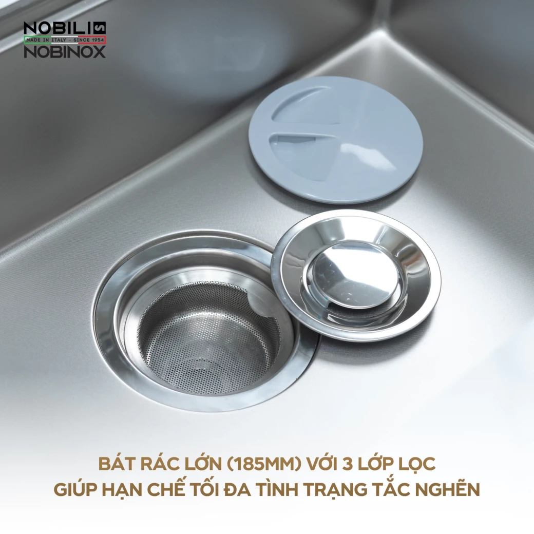 Vì sao chậu bếp NOBINOX ROSA NN975D 