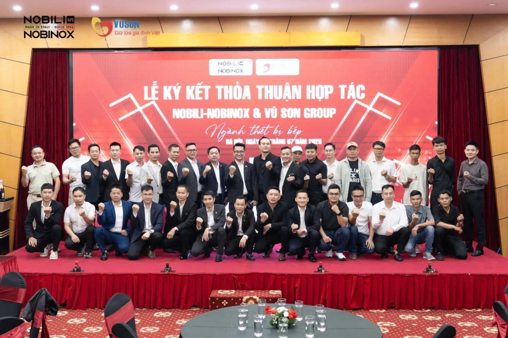 Lễ ký kết thoản thuận hợp tác giữa Nobili - Nobinox và Vũ Sơn Group