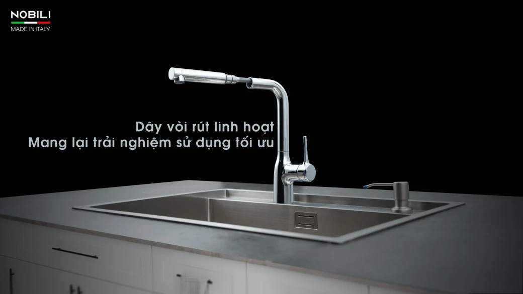 VÒI RỬA BÁT DÂY RÚT NOBILI MANIA NB215T... - image 3