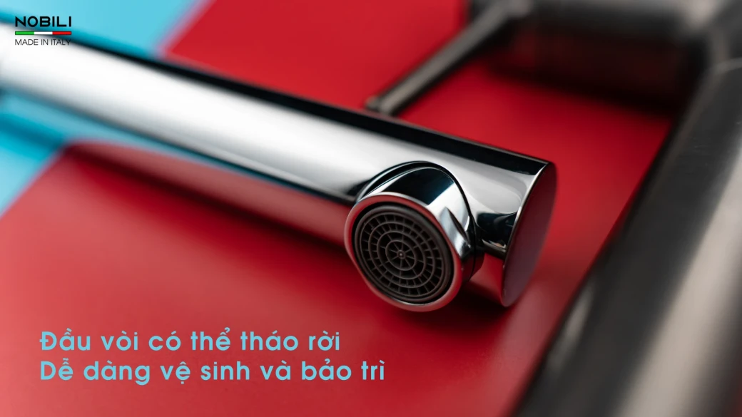 Điểm nổi bật vòi rửa bát dây rút NOBILI MANIA NB215T