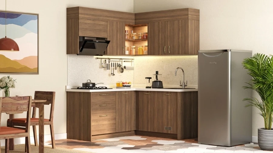 Bếp chữ L - lắp chậu rửa bát ở đâu?
