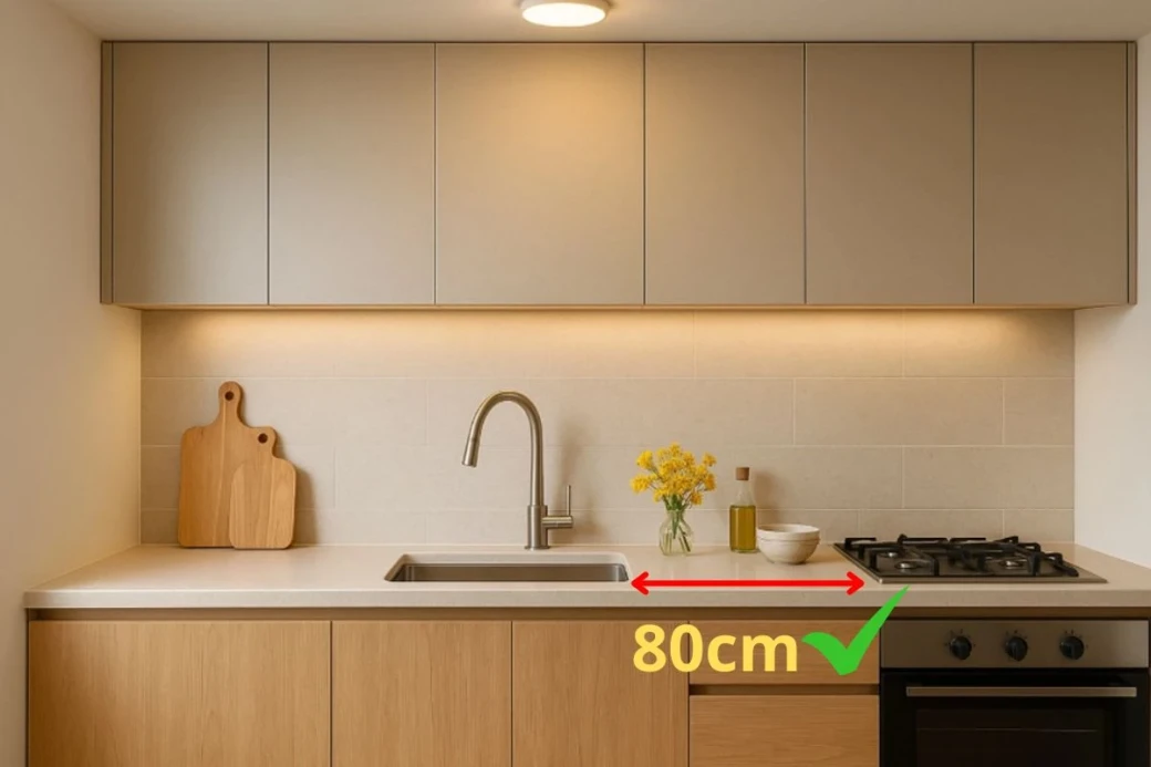 Tránh thủy - hỏa xung khắc khi lắp chậu rửa bát