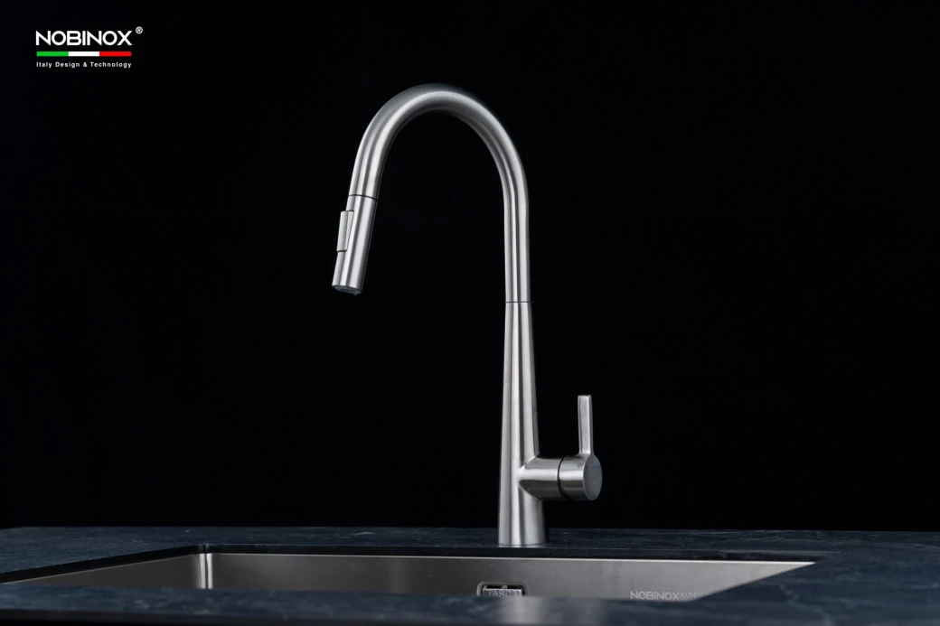 thân vòi rửa bát bằng inox 304