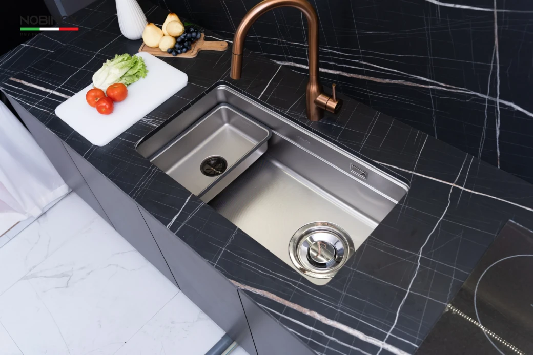 CHẬU RỬA BÁT 1 HỐ NOBINOX ARVO V676