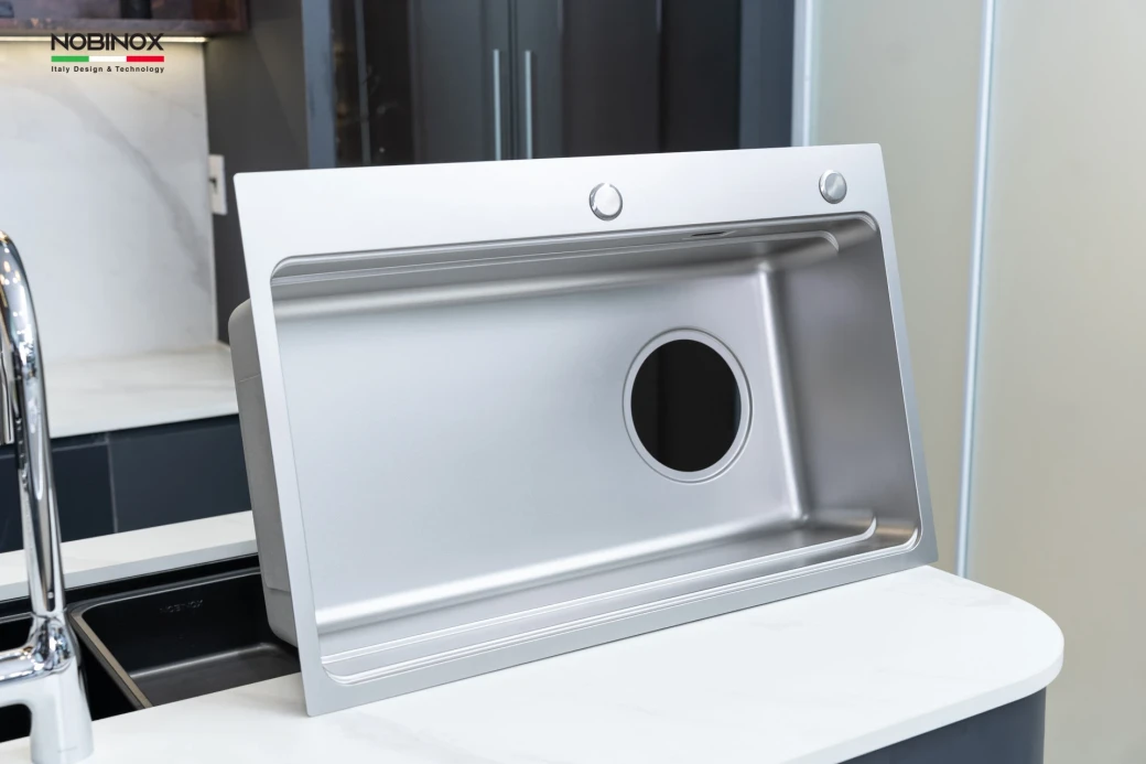 CHẬU RỬA BÁT 1 HỐ NOBINOX ARVO V775... - image 4