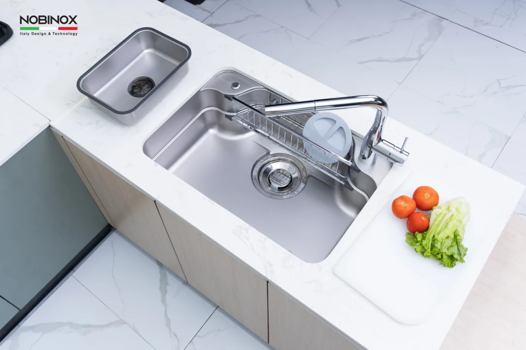 Chậu Rửa Bát 1 Hố NOBINOX LIKEN 770D