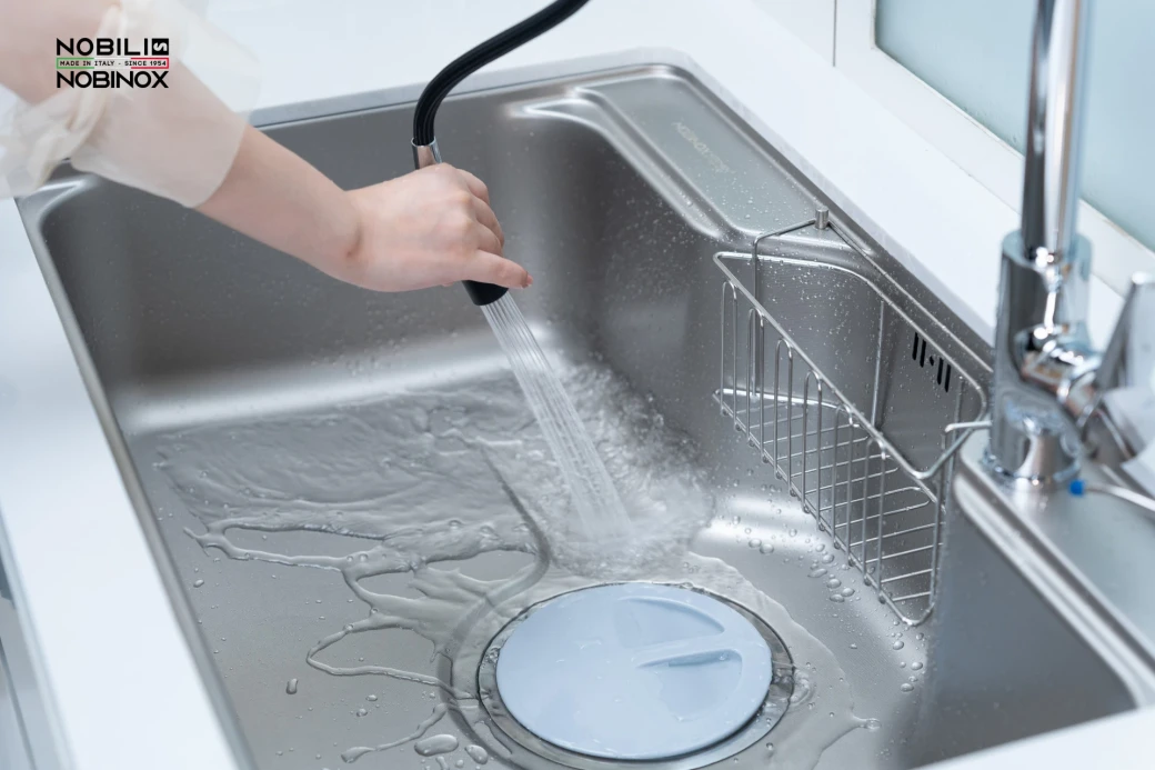 CHẬU RỬA BÁT 1 HỐ NOBINOX LIKEN NL725D... - image 8