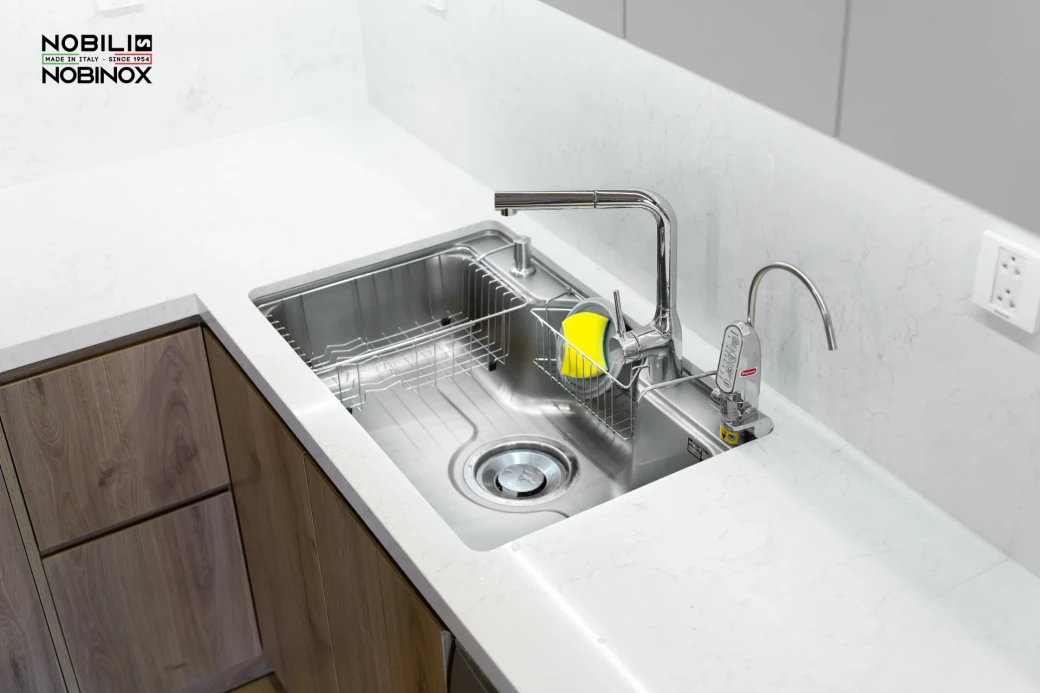 CHẬU RỬA BÁT 1 HỐ NOBINOX LIKEN NL725D... - image 3