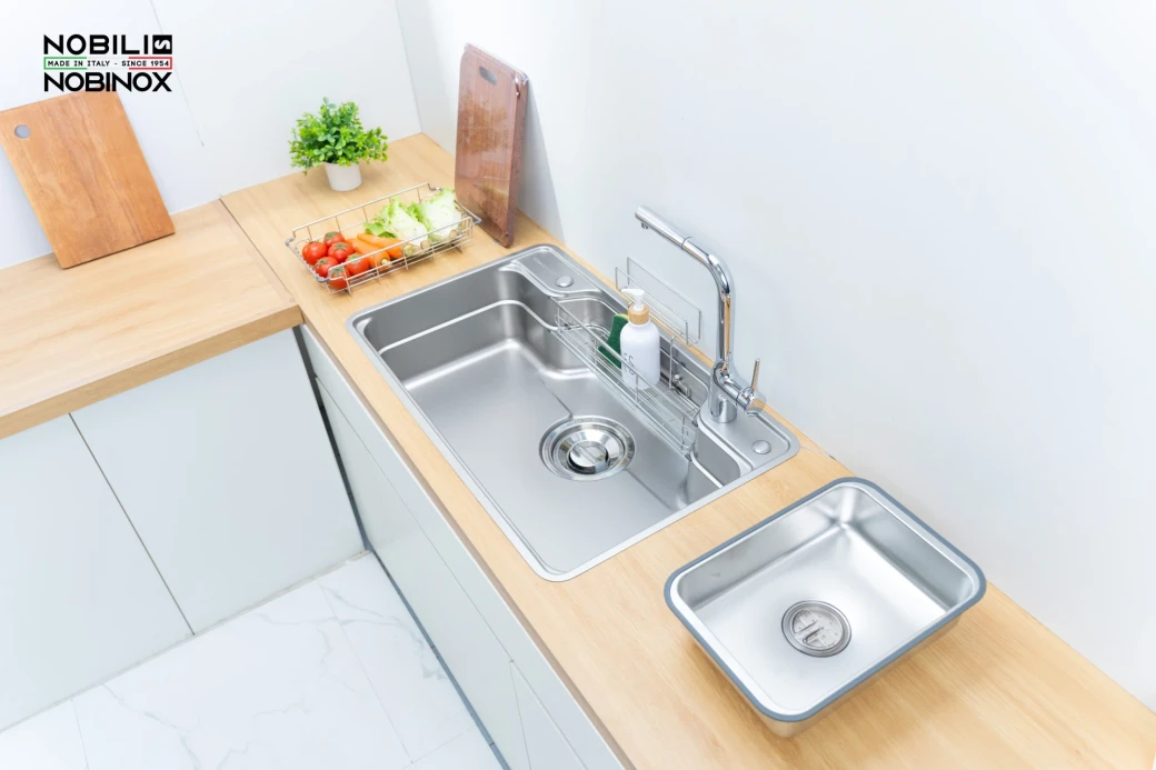 CHẬU RỬA BÁT 1 HỐ NOBINOX LIKEN NL792D... - image 3