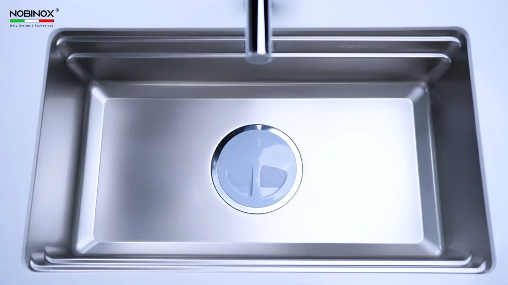 CHẬU RỬA BÁT 1 HỐ NOBINOX LIRA NJ562D... - image 4