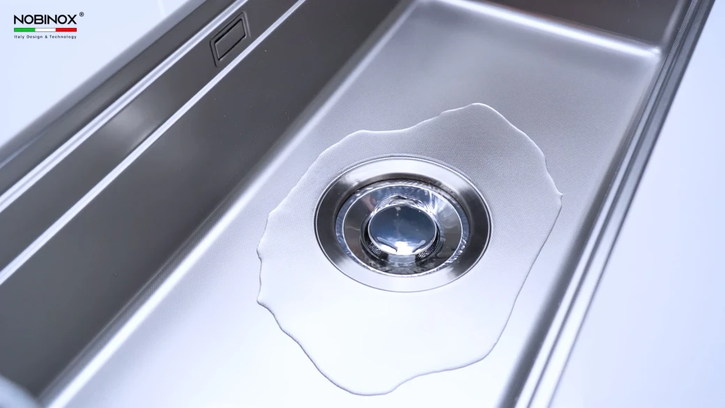 CHẬU RỬA BÁT 1 HỐ NOBINOX LIRA NJ566D... - image 4