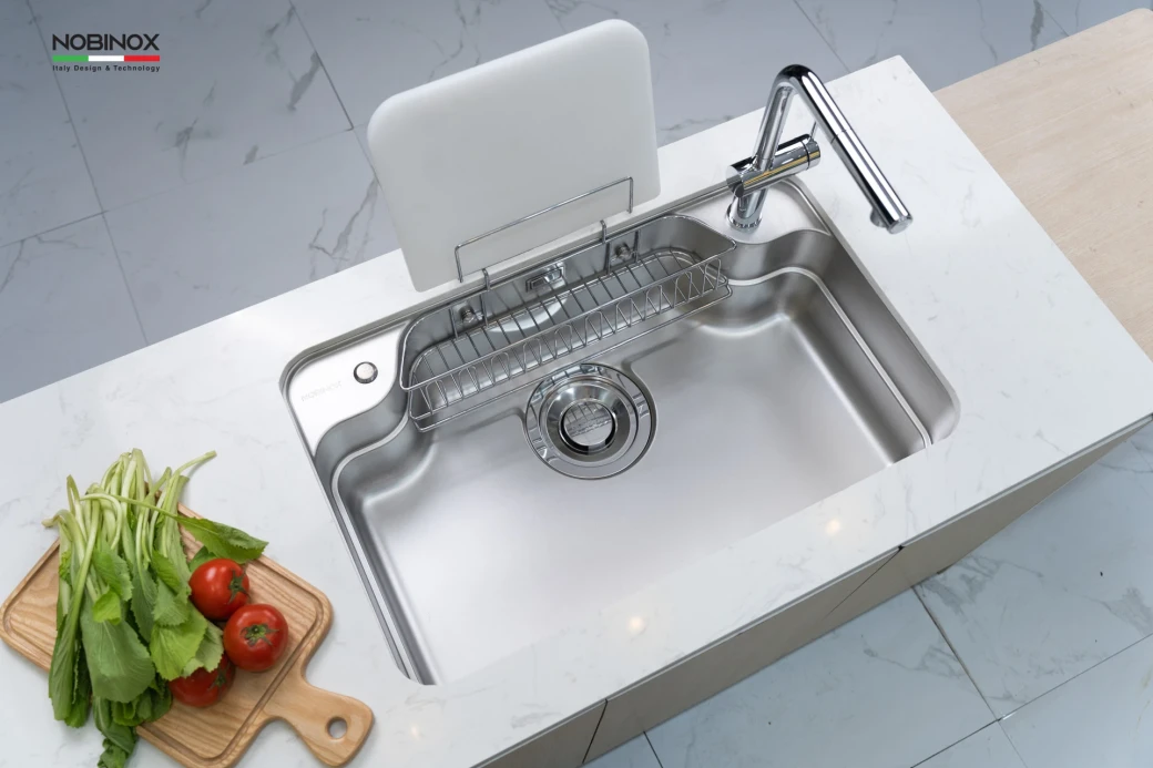 Chậu Rửa Bát 1 Hố NOBINOX LIRA NJ580D