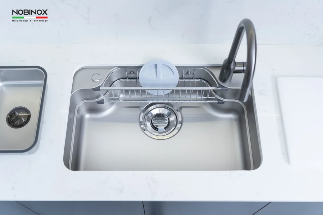chậu rửa bát inox 304 dập liền khối