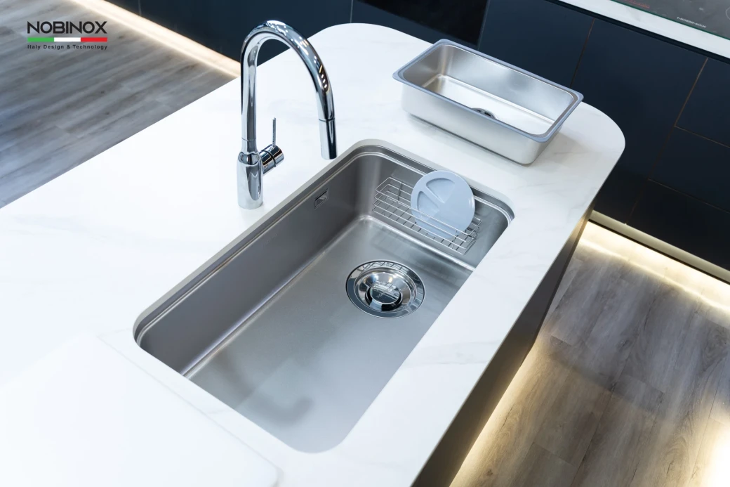 CHẬU RỬA BÁT 1 HỐ NOBINOX MONO VA204D... - image 2