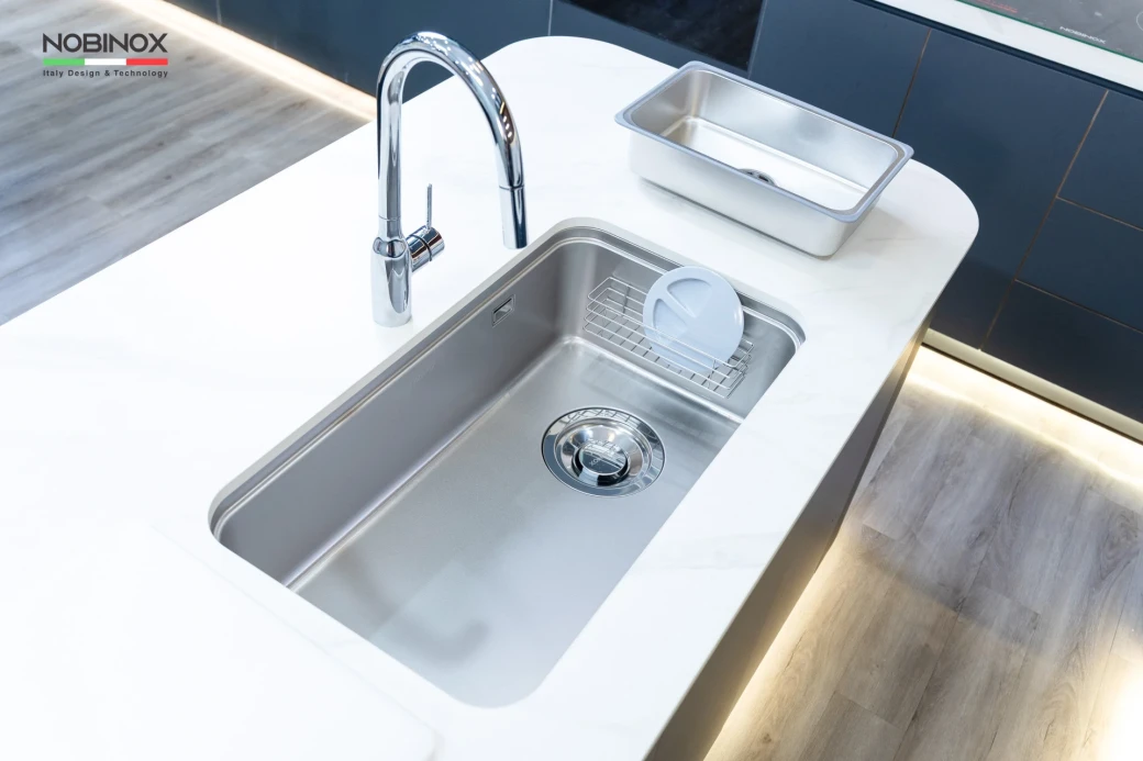 Chậu rửa bát 1 hố NOBINOX NOVA A283D