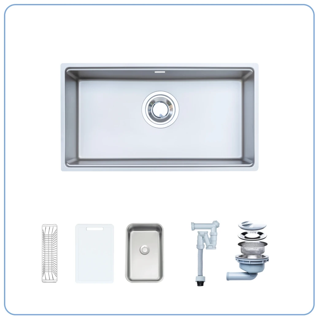CHẬU RỬA BÁT 1 HỐ NOBINOX ROSA NN974DT... - image 7