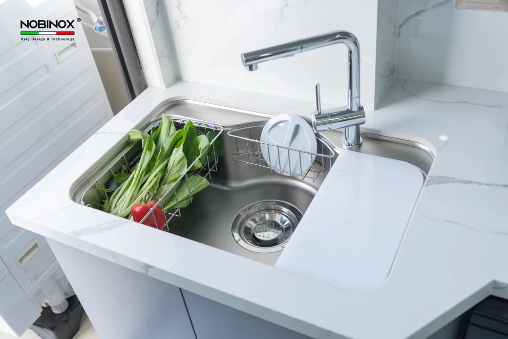 bồn rửa bát 1 hố NOBINOX ROSA NN975D