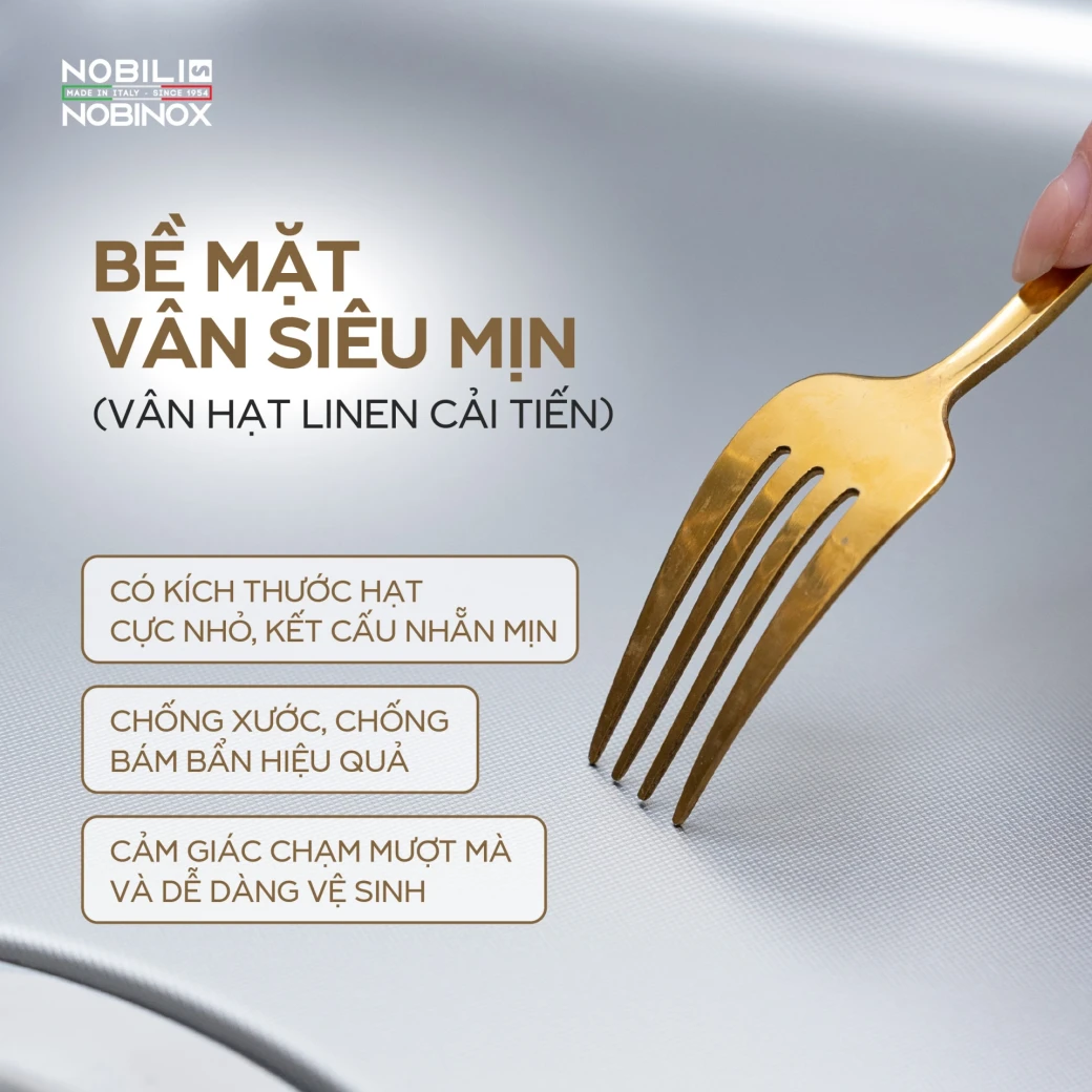 CHẬU RỬA BÁT 1 HỐ NOBINOX LIKEN NL725D... - image 11