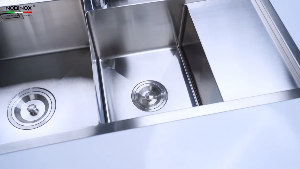CHẬU RỬA BÁT 2 HỐ NOBINOX LIKEN NL746... - image 4