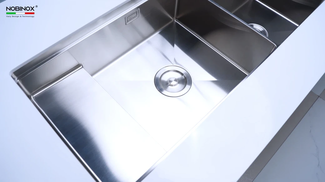 CHẬU RỬA BÁT 2 HỐ NOBINOX RAZIA NJ577... - image 2