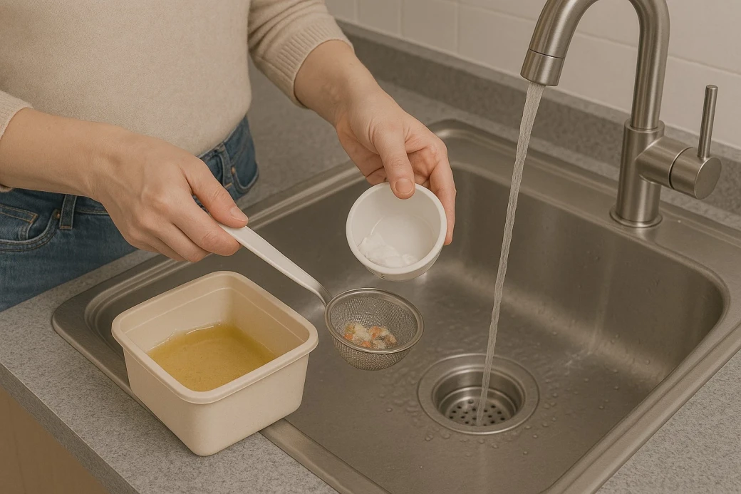 Chậu rửa bát bị mùi nguyên nhân và cách khắc phục... - image 1
