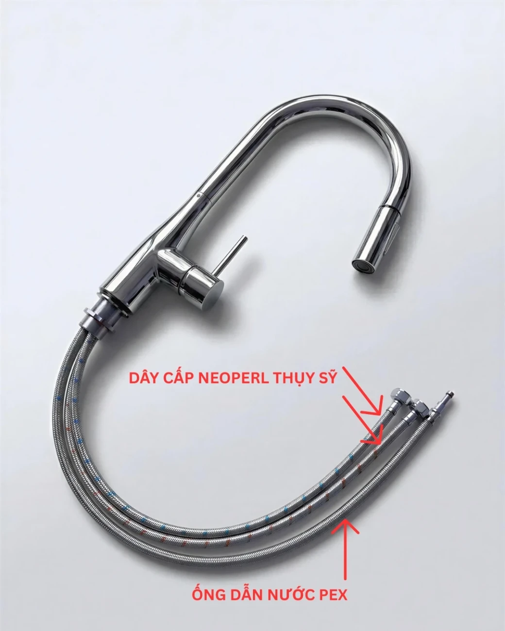 Ống dẫn nước Pex và dây cấp Neoperl Thụy Sỹ