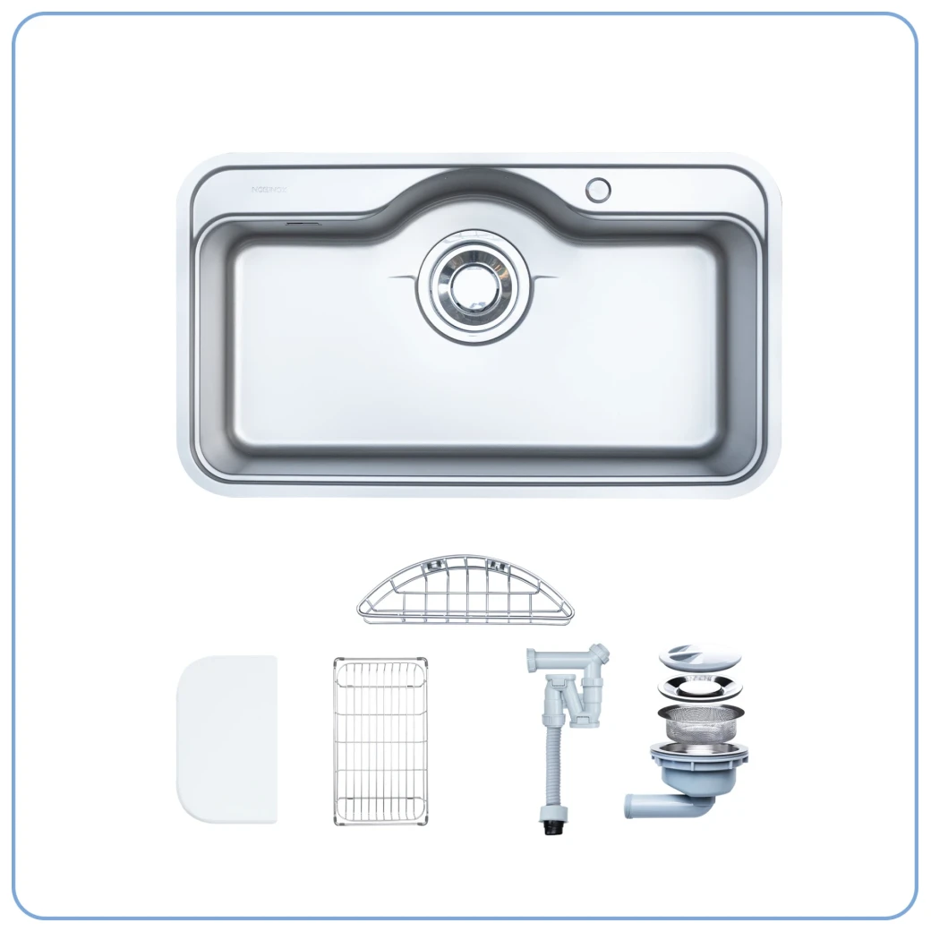CHẬU RỬA BÁT 1 HỐ NOBINOX ROSA NN995D... - image 9