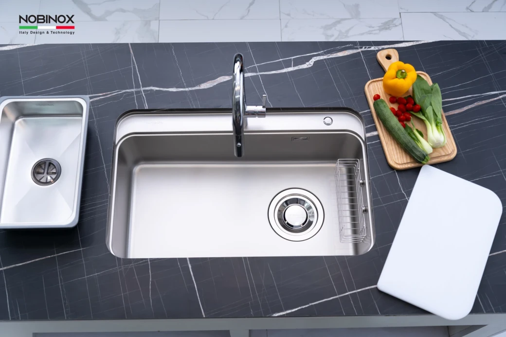 Chậu rửa bát 1 hố NOBINOX NOVA A382