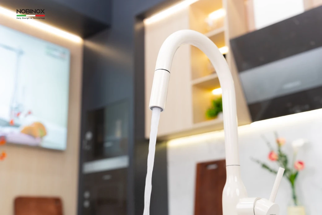 Vòi rửa bát dây rút NOBINOX AQUA NX661B