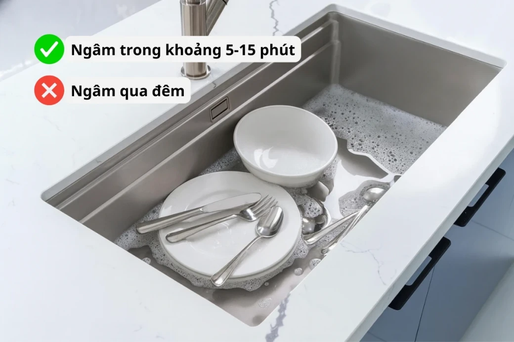 Thói quen ngâm bát đũa trong chậu rửa: Lợi Hay Hại... - image 1