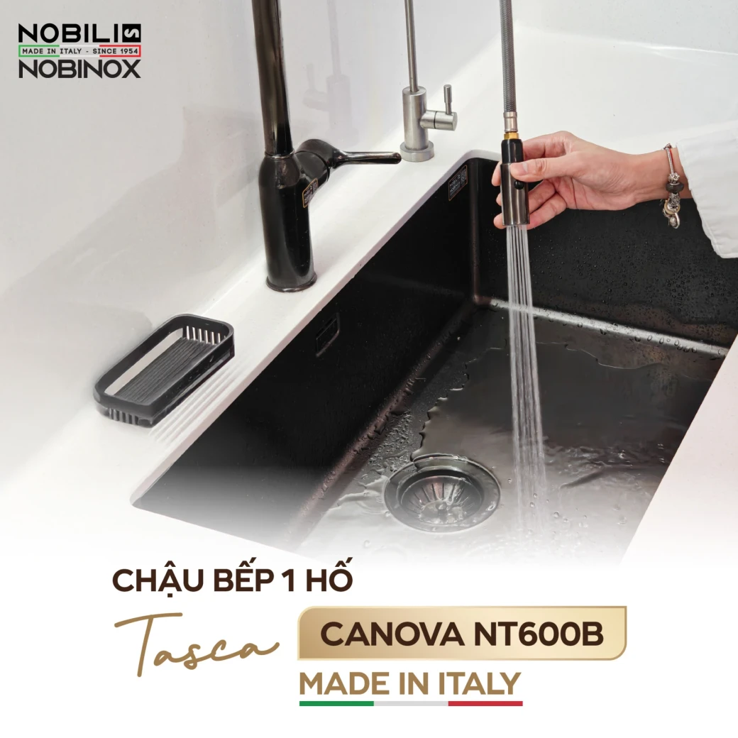Đức Anh lại lựa chọn Chậu bếp 1 hố Tasca CANOVA NT600B
