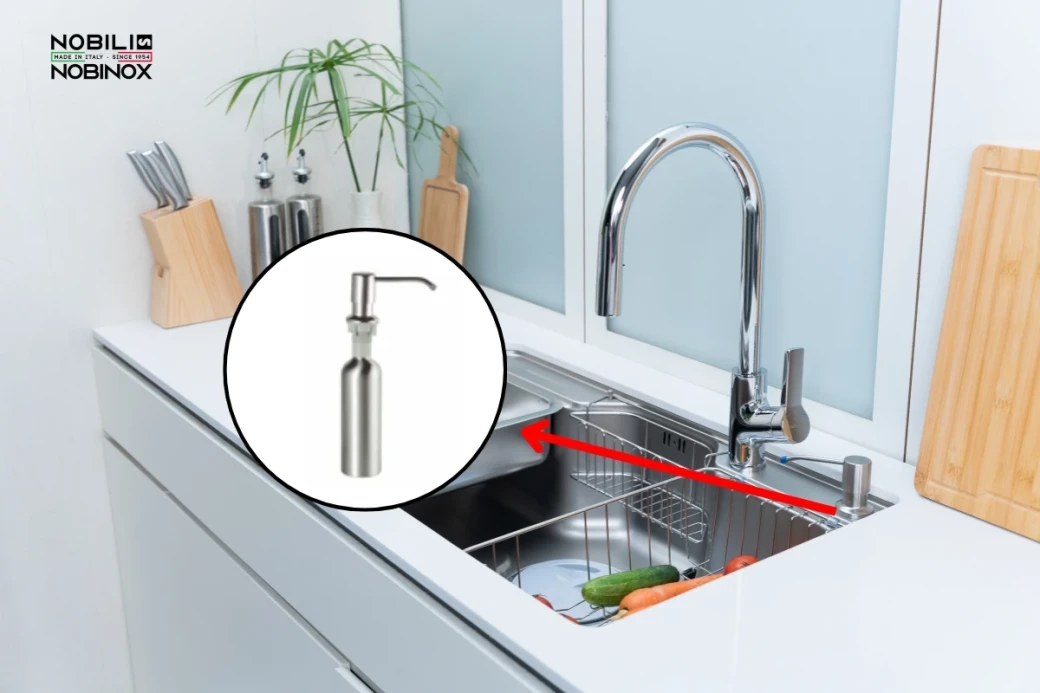 Phụ kiện chậu rửa bát bình đựng nước rửa bát
