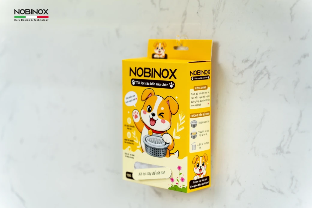 Túi lưới lọc rác chậu rửa bát Nobinox