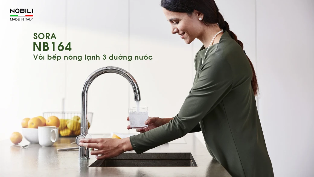 VÒI RỬA BÁT 3 ĐƯỜNG NƯỚC NOBILI SORA NB164... - image 1