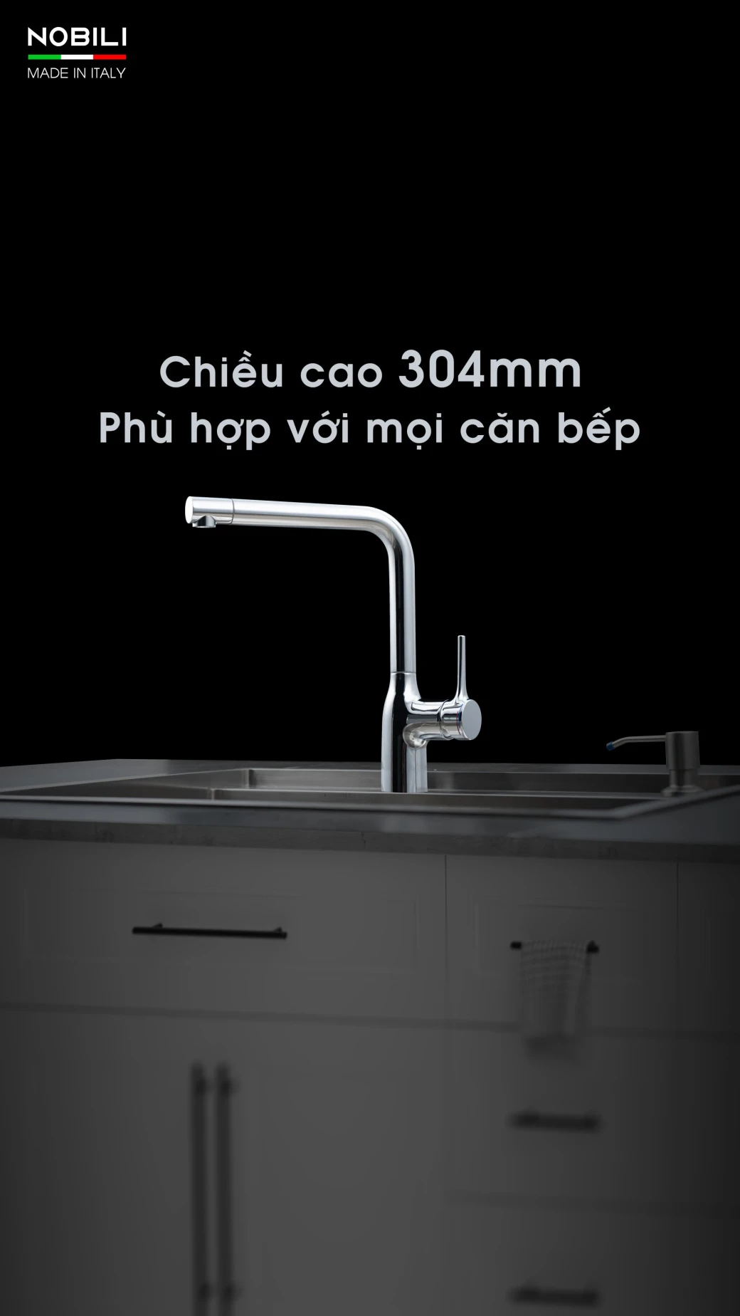 VÒI RỬA BÁT CẦN CỨNG NOBILI MANIA NB214... - image 2
