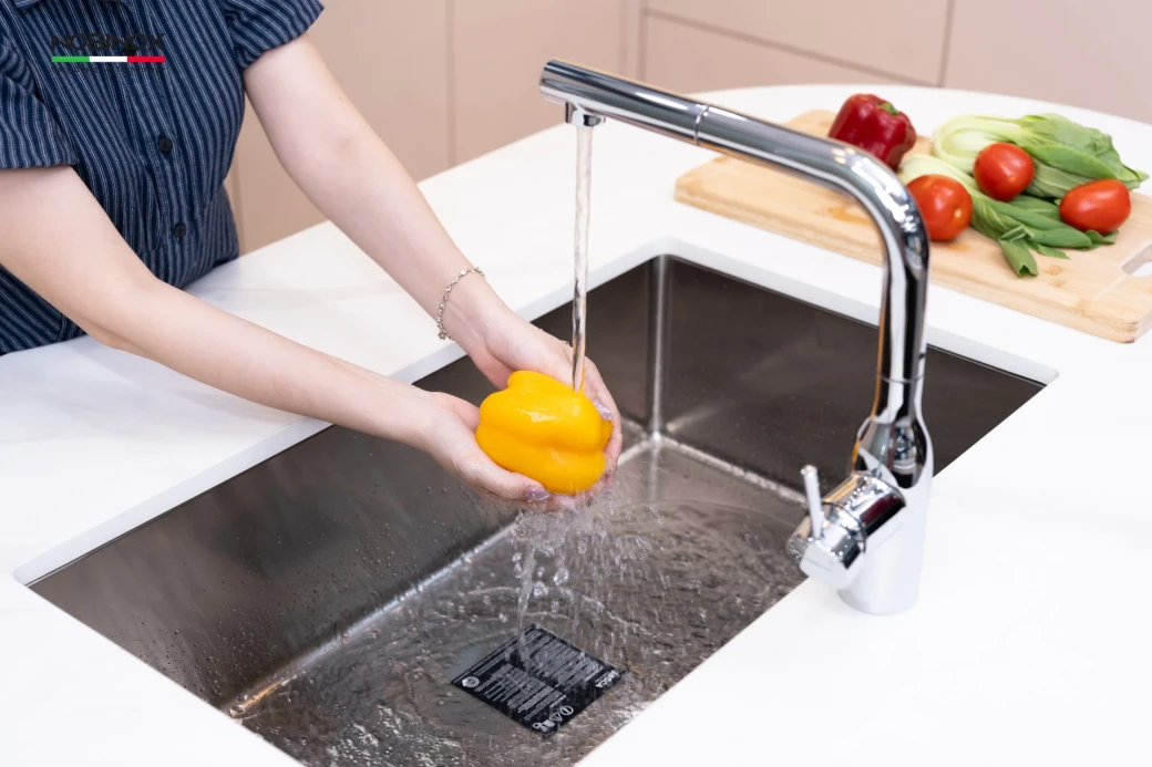 Vòi rửa bát dây rút NOBINOX AQUA VX568 có gì để tr... - image 3