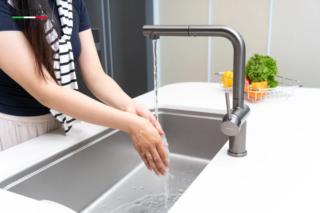 VÒI RỬA BÁT DÂY RÚT NOBINOX BIANCO NX603... - image 8