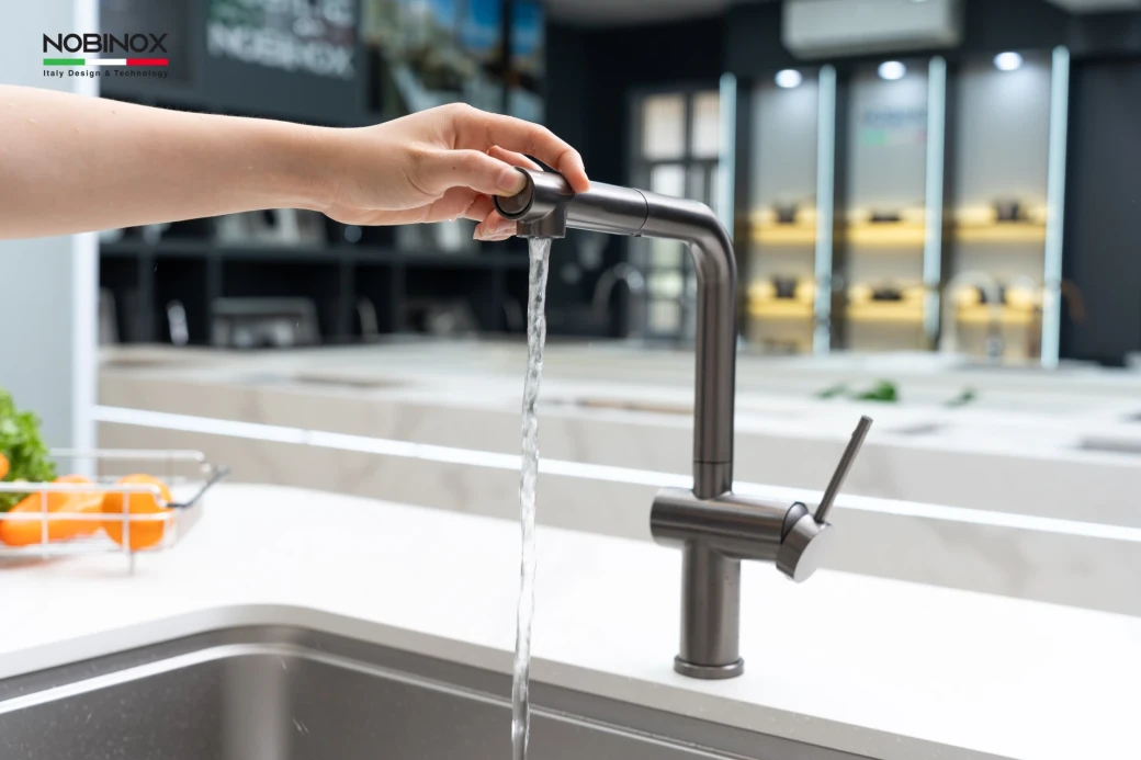Vòi rửa bát chống bắn nước Nobinox