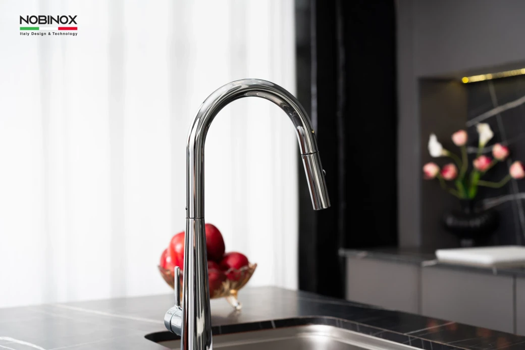 Vòi Rửa Bát Dây Rút NOBINOX WINTO NX500