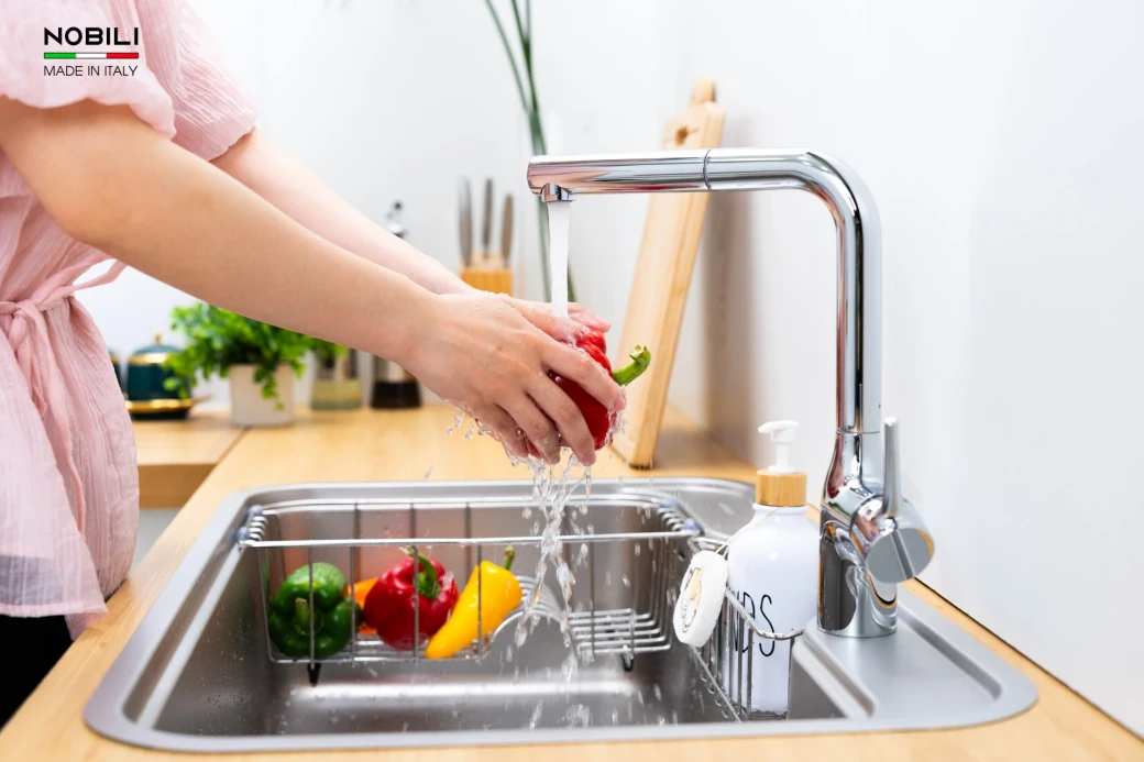 vòi rửa bát chất lượng không chỉ tiết kiệm nước mà còn nhiều lợi ích khác