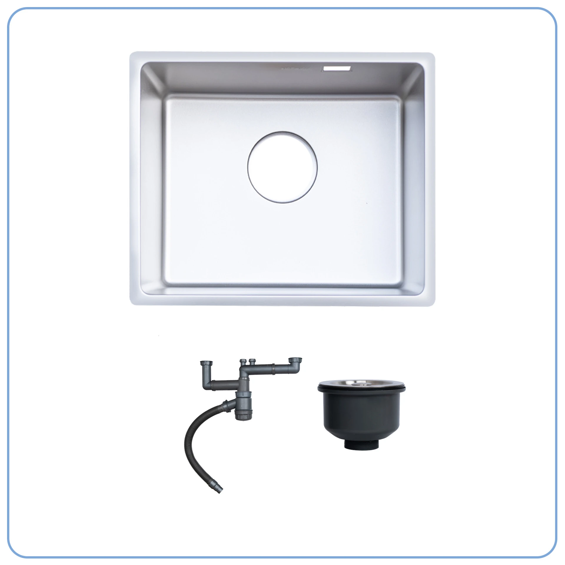 Chi tiết Chậu rửa bát 1 hố Nobinox ARVO V444