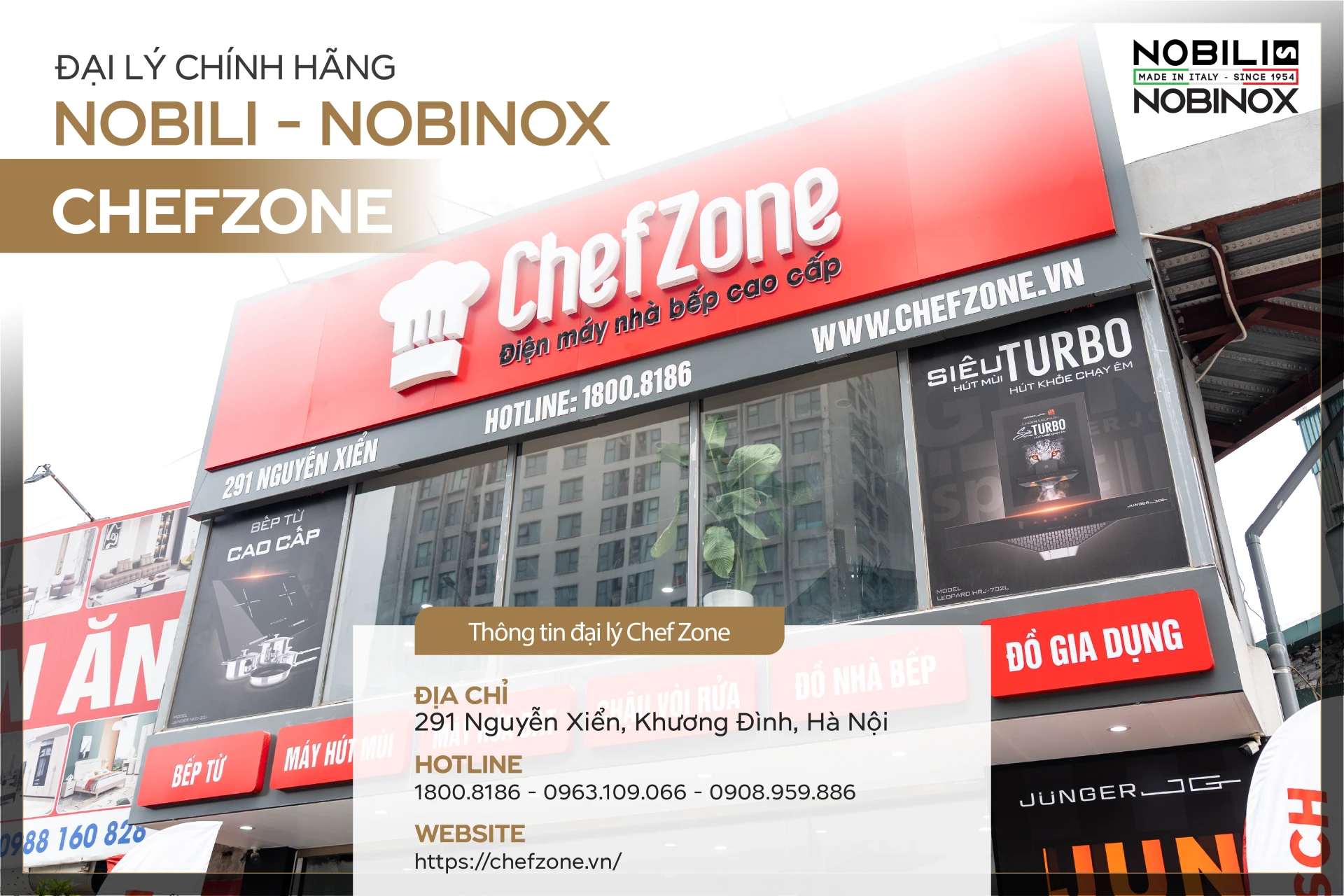 Đại lý Nobili - Nobinox chính hãng Hà Nội ChefZone | Nobinox
